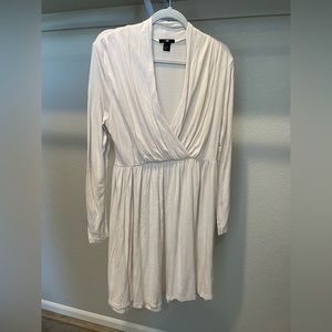 H&M cream colored dress, size large
